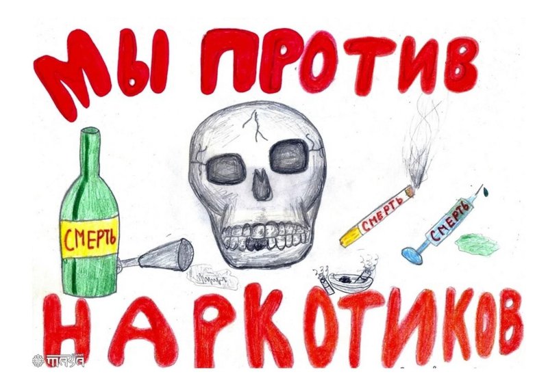 Рисунок мы против наркотиков