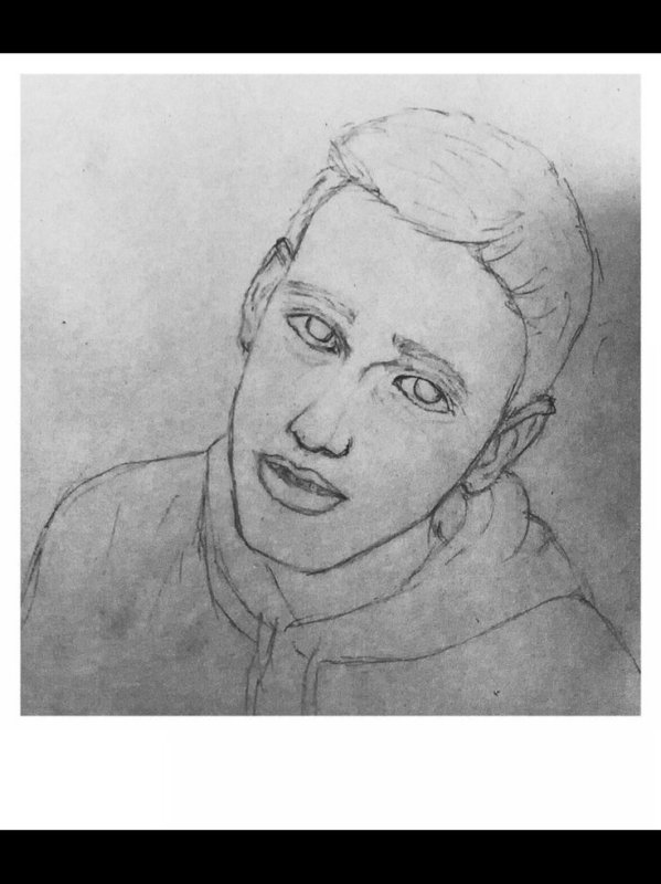 Антон Шастун рисунок карандашом