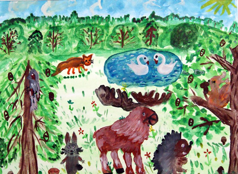 Заповедник рисунок