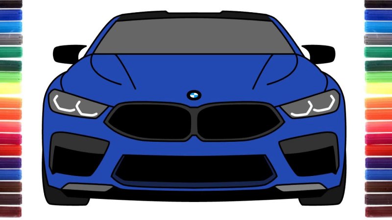 BMW m5 рисоваться