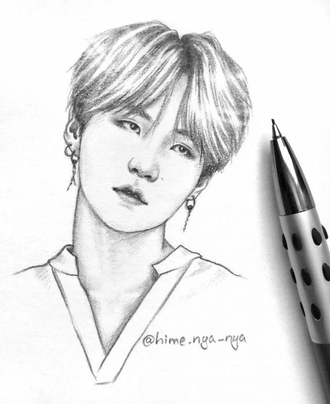 Рисунки БТС мин Юнги