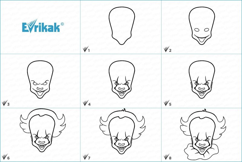 раскраски оно клоун пеннивайз