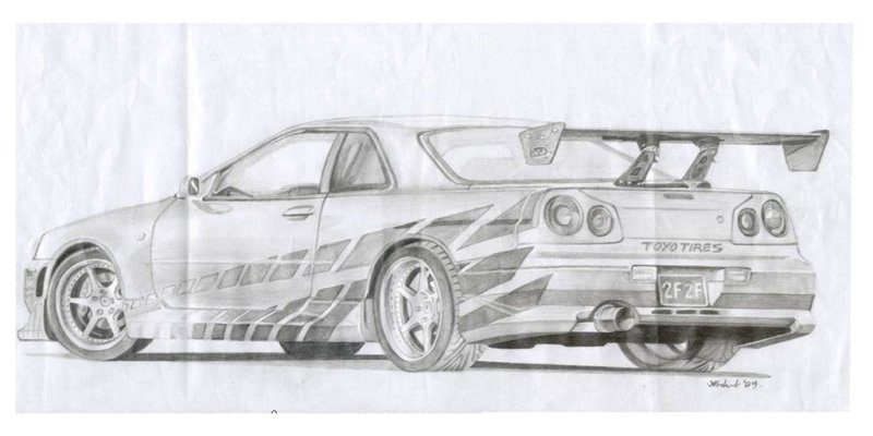 Nissan Skyline Форсаж пол Уокер