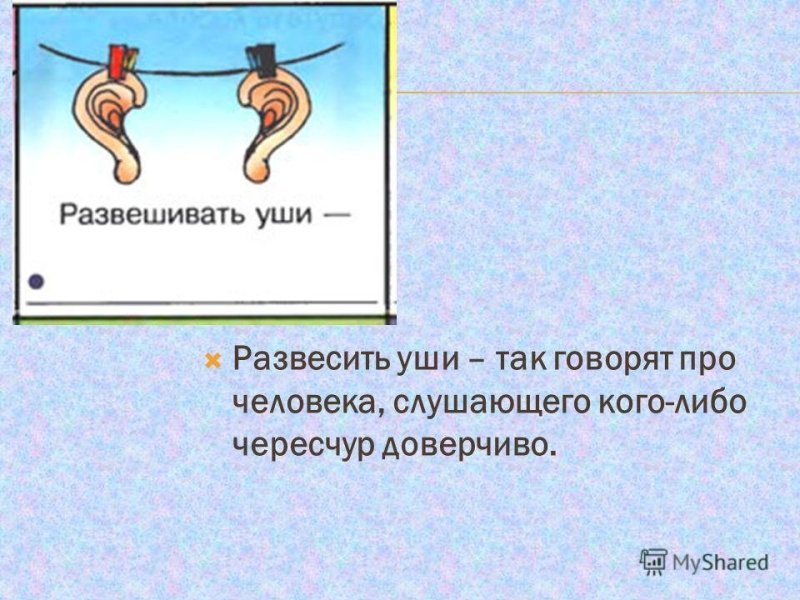 Развесить уши