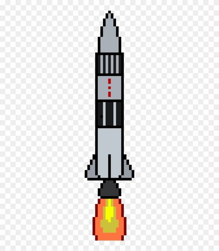 Ракета Pixel Art