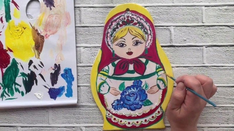 Мастер класс по раскрашиванию матрешек