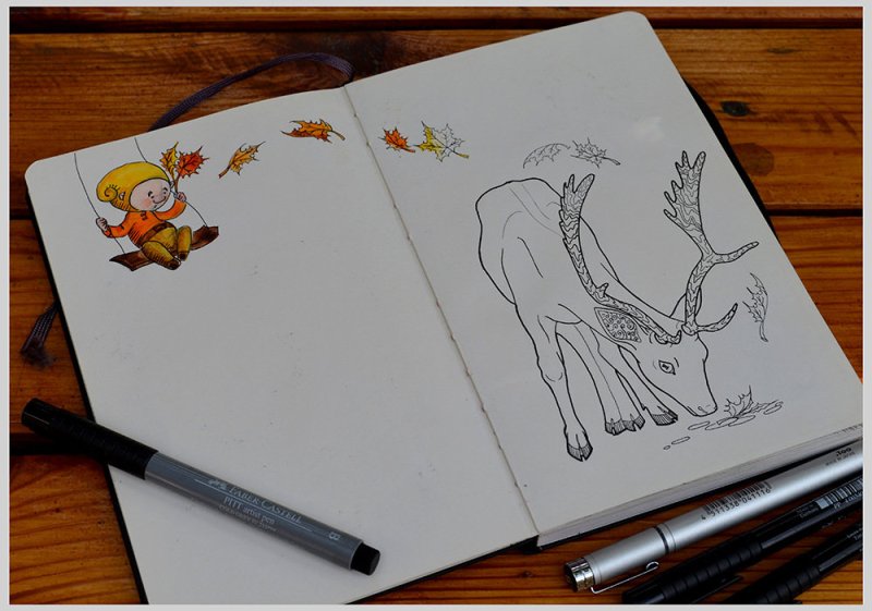 Рисование в скетчбуке