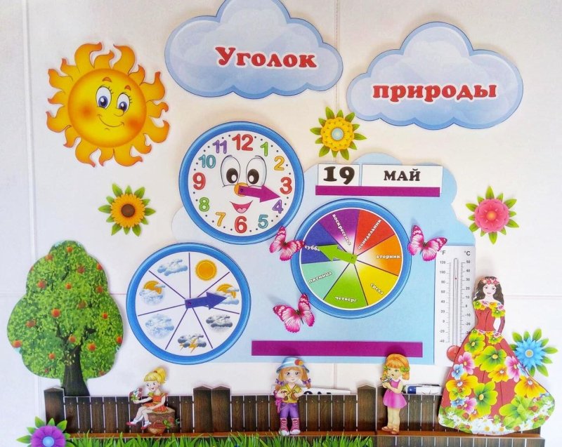 Стенд уголок природы для детского сада
