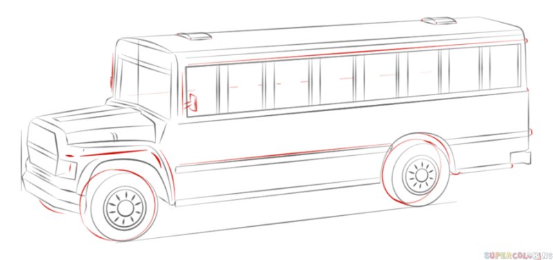Рисование автобус