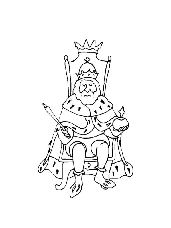 Король раскраска