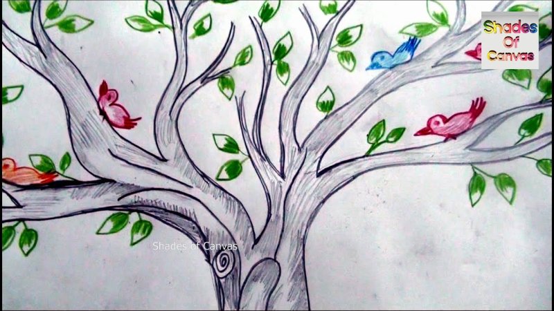 Рисунок на тему Весна карандашом
