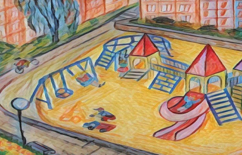 Рисунок детской площадки