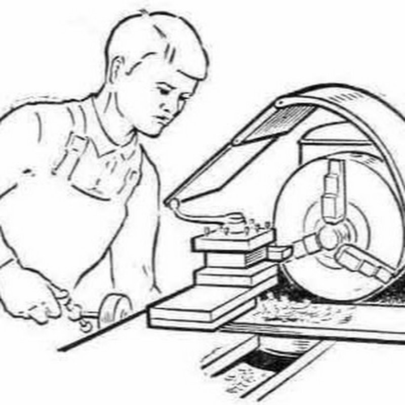 токарь рисунок