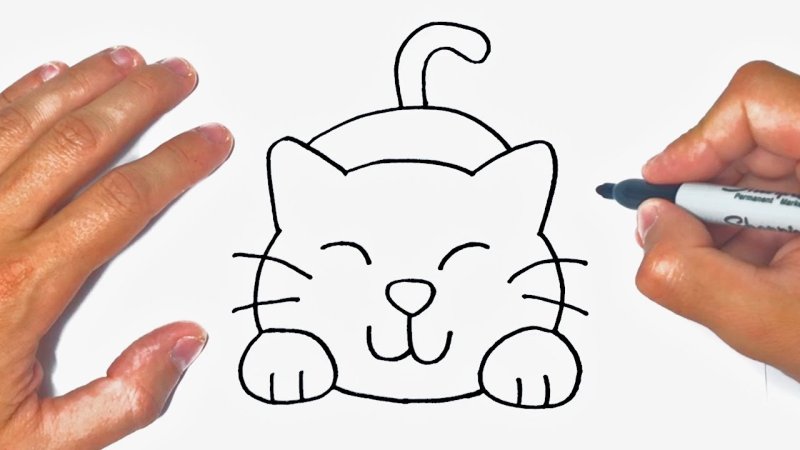 Котики для рисования