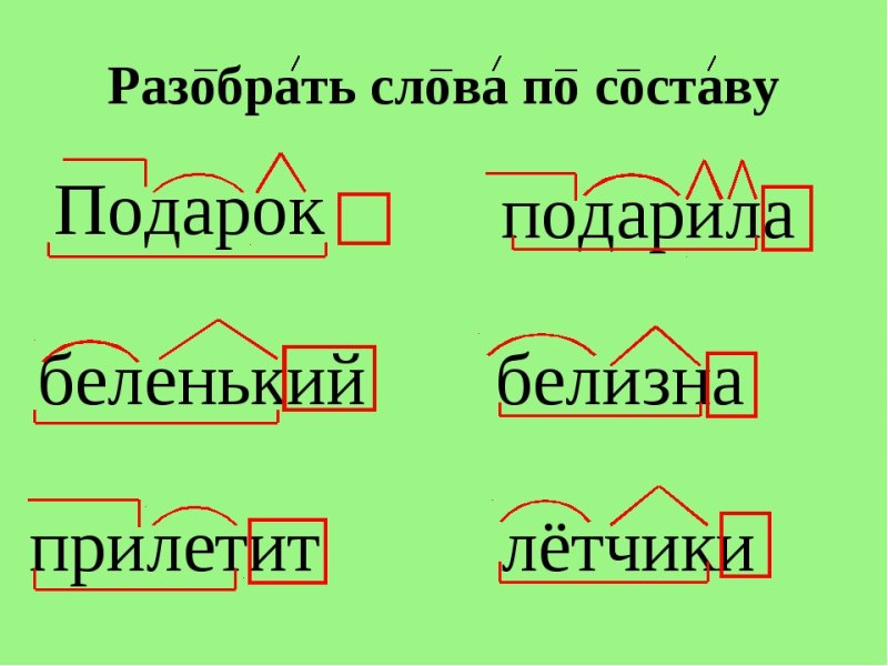 Разобрать слоны по составу