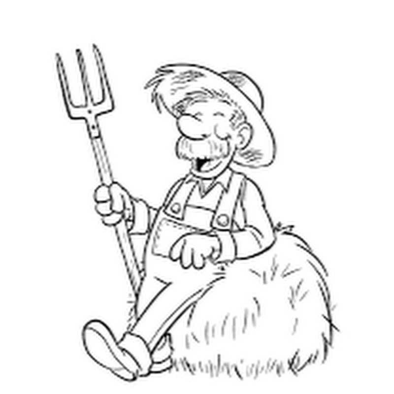 Farmer раскраска для детей