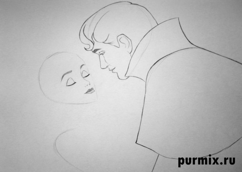 Рисунок спящей красавицы