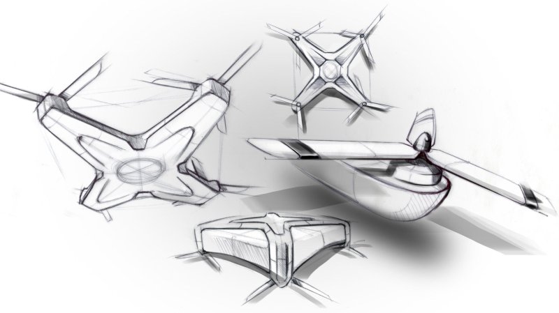 Квадрокоптер эскиз