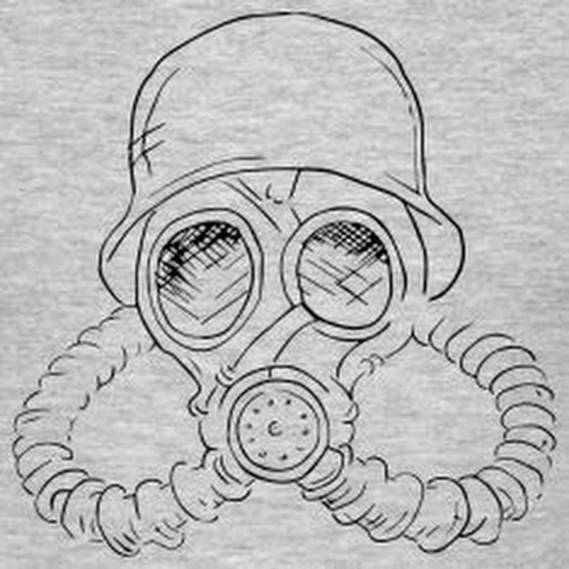 Противогаз раскраска