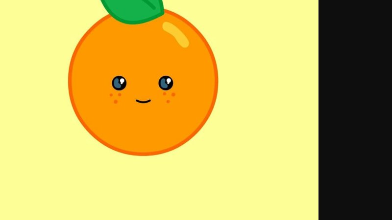 Мандарин мультяшный