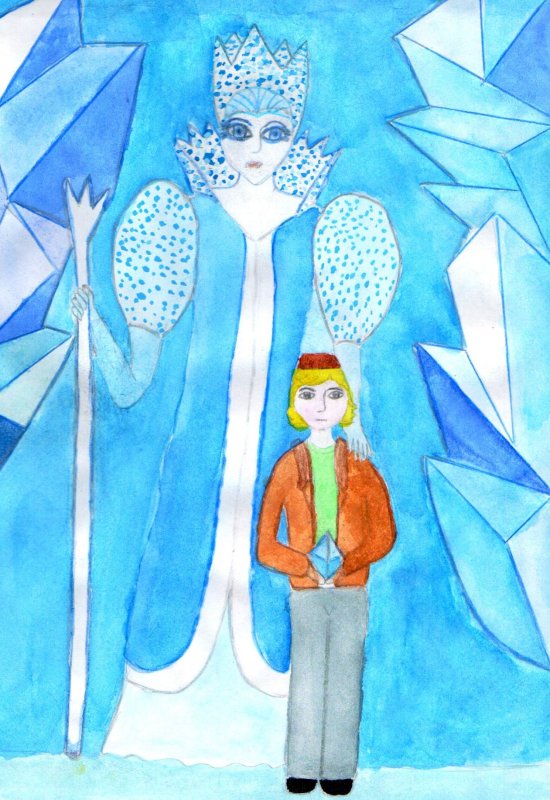 Снежная Королева рисунок для детей