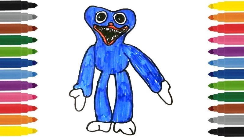 рисунок хаги ваги из поппи плейтайм