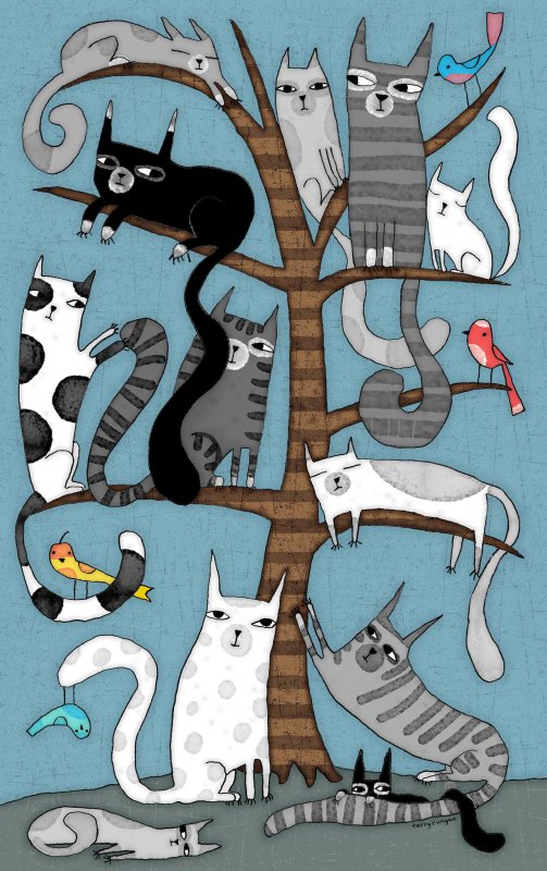 Стилизованные коты
