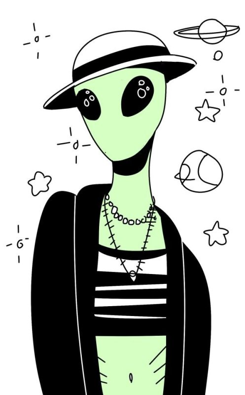 Инопланетянин рисунок