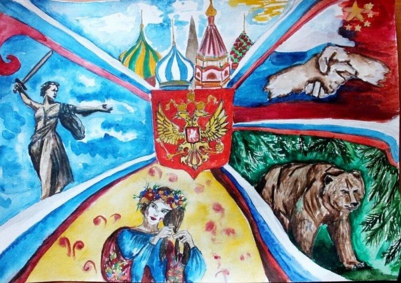 Патриотическая тема для рисования
