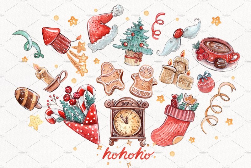Новогодний арт вектор