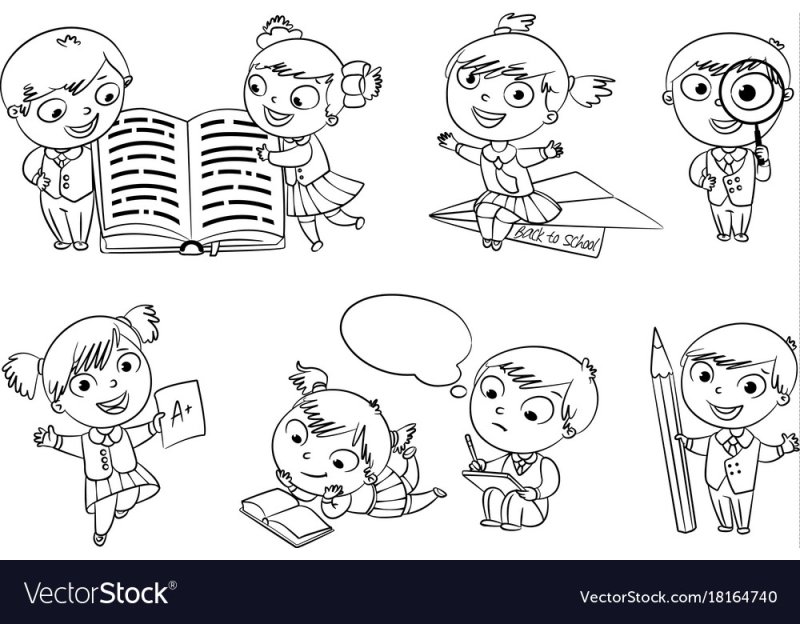 Ученик картинка для раскрашивания