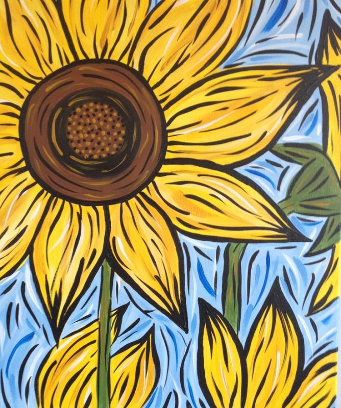 Подсолнух рисунок