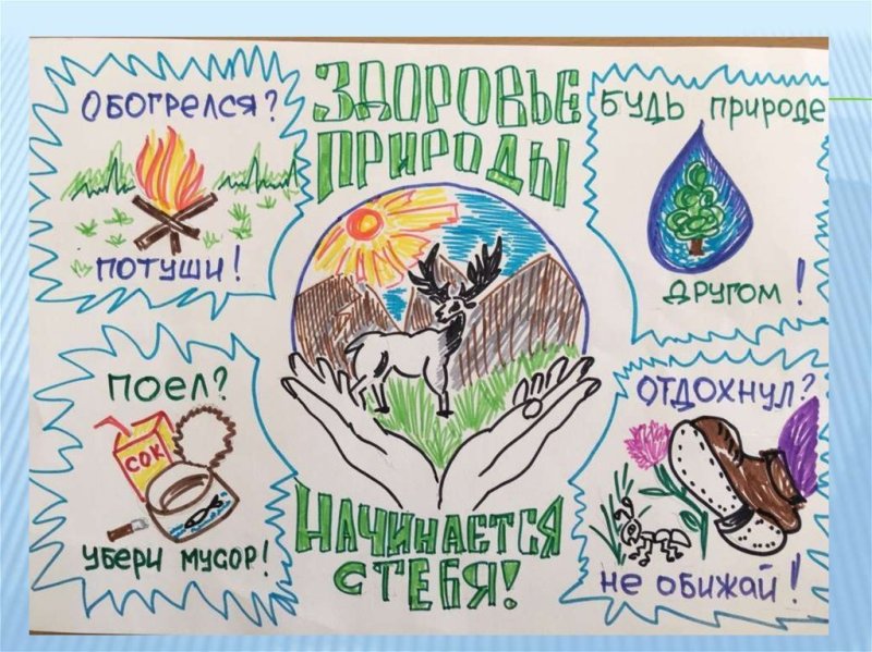 Плакат защита природы