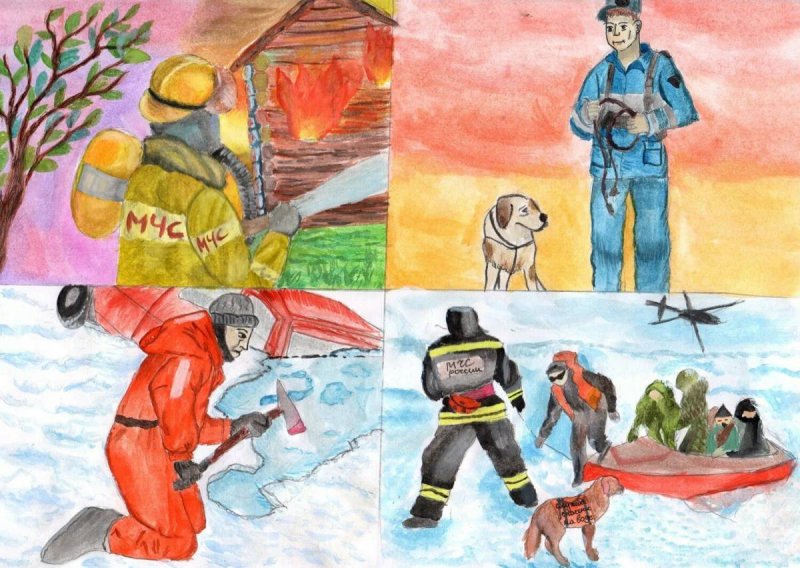 Рисунок на тему МЧС