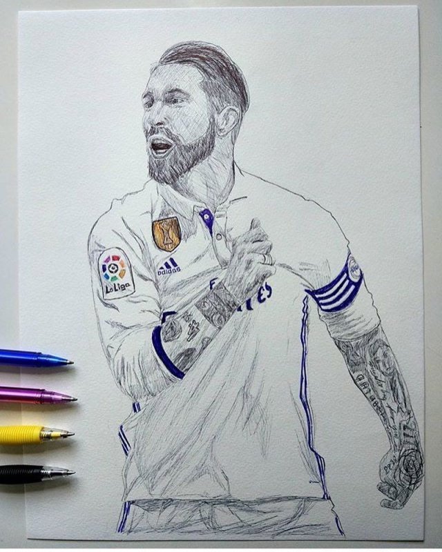 Рисунок Серхио Рамоса