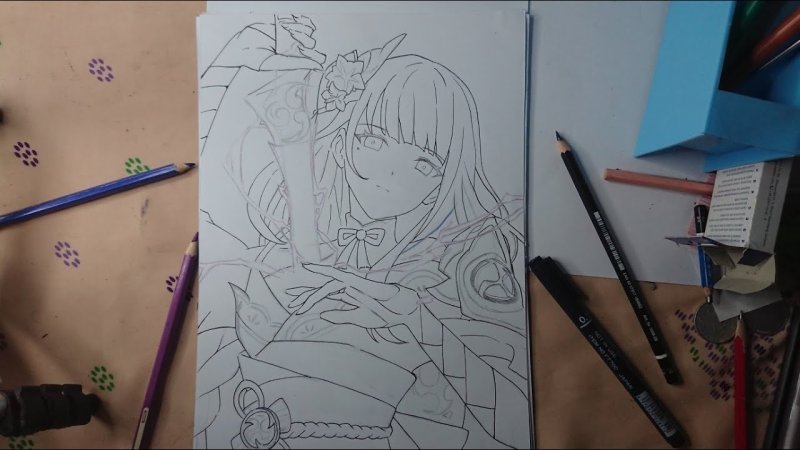 аниме рисунки карандашом