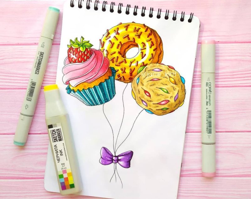 идеи для рисования маркерами