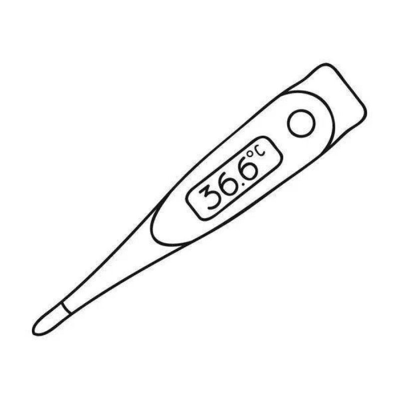 Термометр раскраска