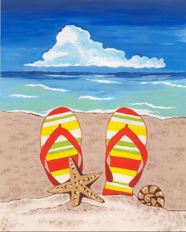 шлепки для моря