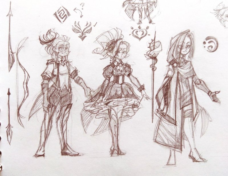 эскиз персонажа