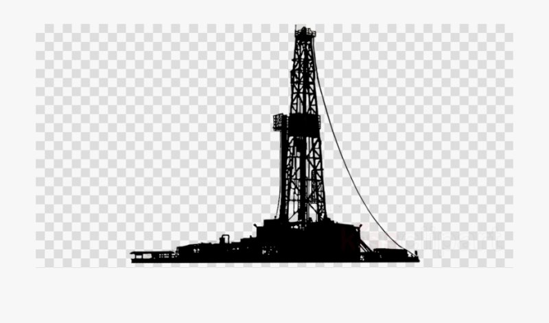 Нефтяная вышка на белом фоне