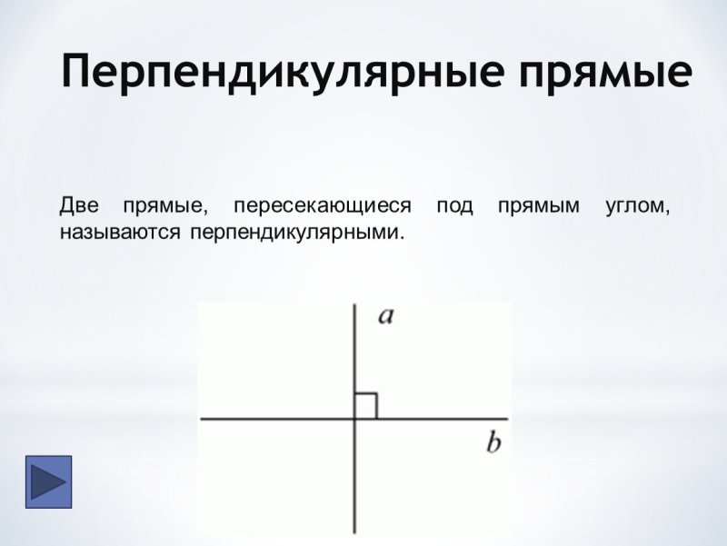Какие прямые называются перпендикулярными