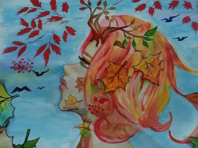рисунки на тему осени