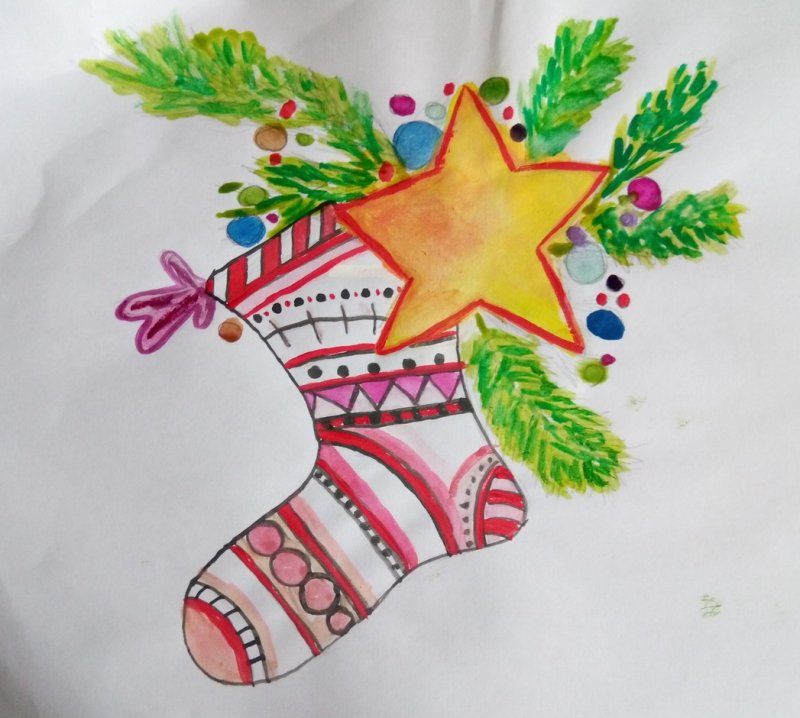 Рисование новый год