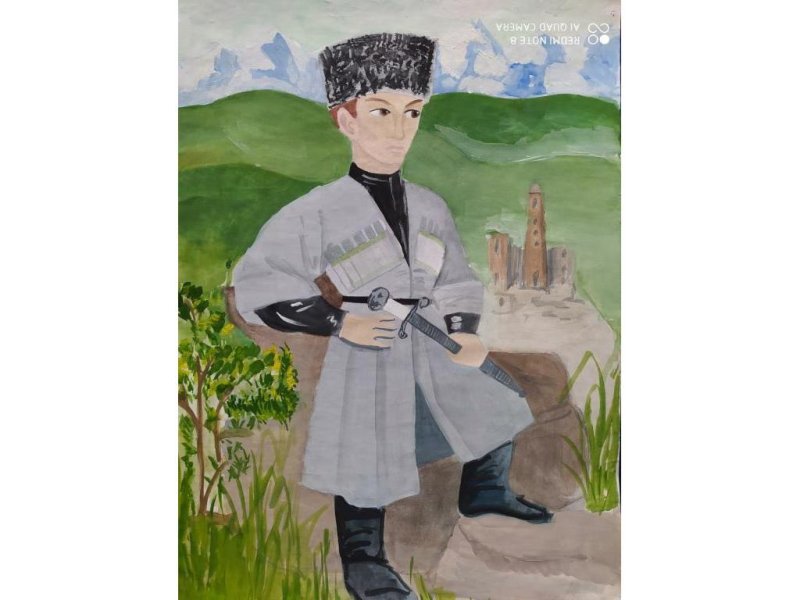 Джигит рисунок