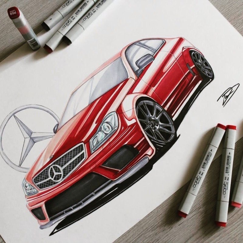 Дизайнерские рисунки автомобилей