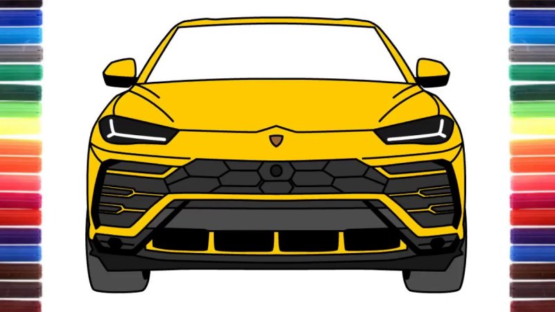 Раскраски для мальчиков Ламборгини авентадор