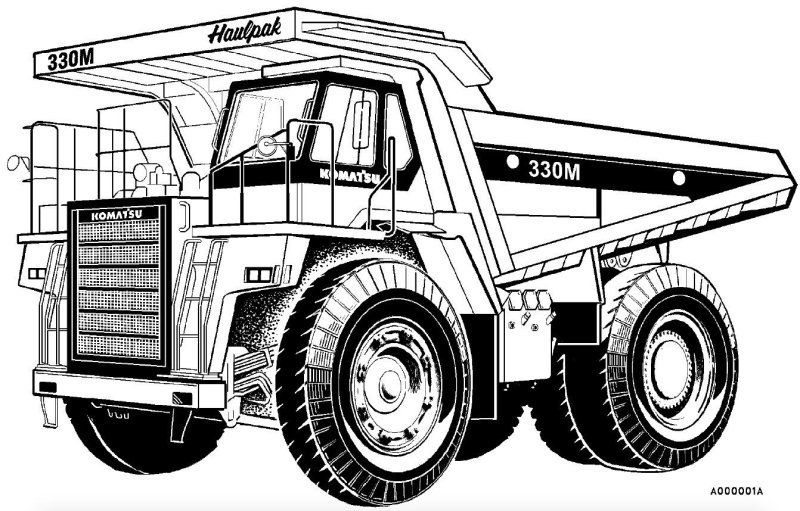 БЕЛАЗ 75306 чертеж