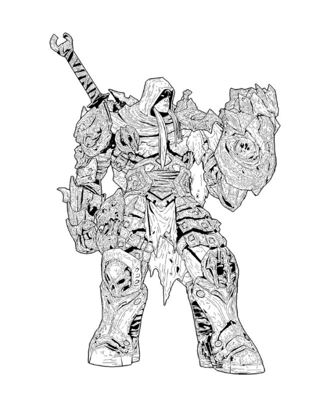 Война дарксайдерс рисунок