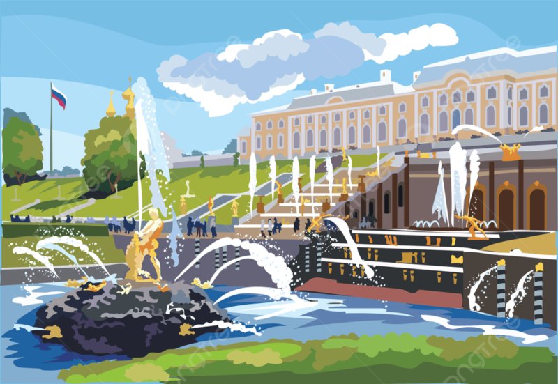 Петергоф скетч